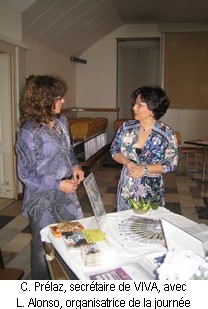 Catherine Prlaz et Luisa Alonso Pentzke, organisatrice de la journe